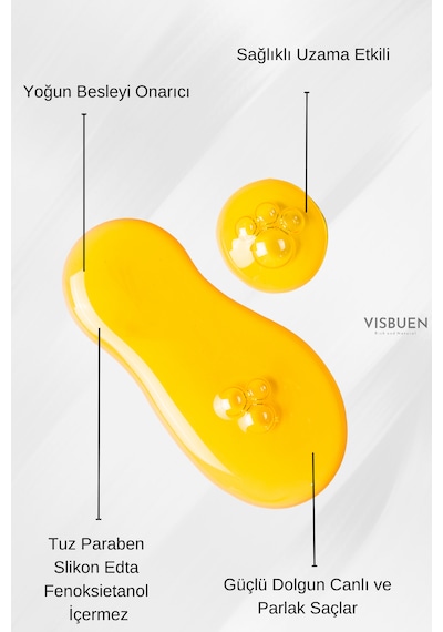 Visbuen Hint Yağı 18 Doğal Aktifli Hızlı Saç Uzatma Etkili Şampuan 500 ML