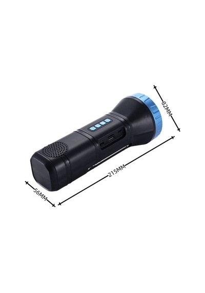 Ultratekno Aı-112 Güneş Panelli Kamp Tipi Outdoor El Feneri Bluetooth Hoparlör Fm Radyo Acil Durum F Bakır - Siyah