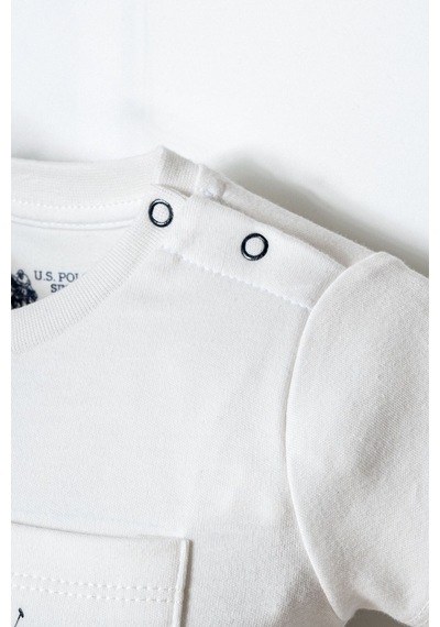 U.s. Polo Assn. Erkek Bebek Beyaz Şort Takım 5274-49946 Lacivert