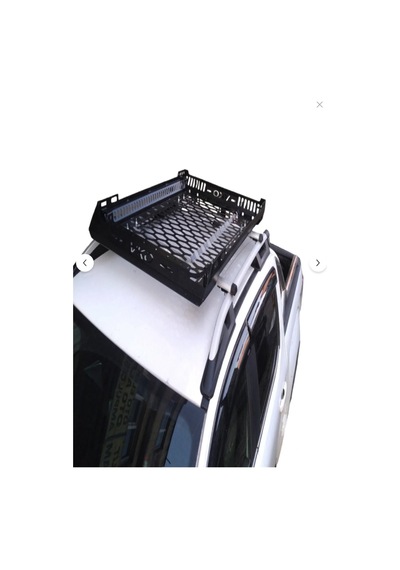 Universal Tavan Sepeti 100x125 Cm Tüm Araçlara Uyumlu Lazer Kesim Roof Rack Sepet Siyah