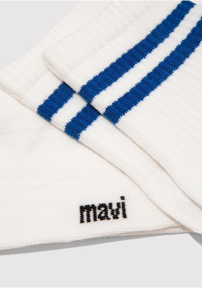 Mavi - Ekru Soket Çorap 0911594-20844 Ekru