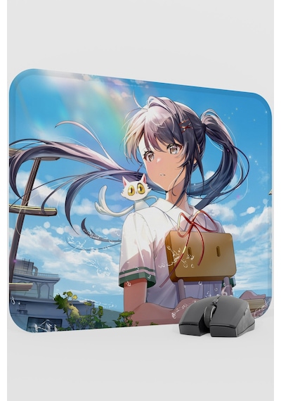 Suzume Anime V3 - 48x40 Xl Gaming Kauçuk Kaymaz Taban Mouse Pad Fare Altlığı