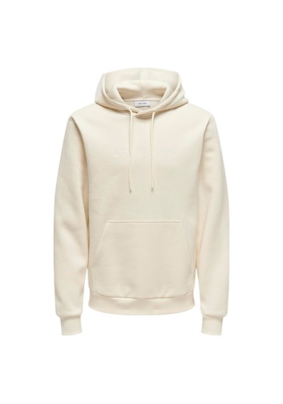 Only & Sons Kapüşon Yaka Beyaz Erkek Sweatshırt Onsconnor Authentıc Reg Hoodıe Swea