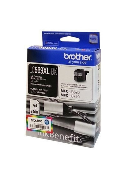 Brother Lc569Xl Bk Siyah Kartuş 2400 Sayfa Mfc J3520 J37