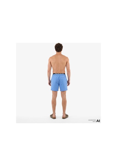 Calvin Klein Medium Drawstring Erkek Mavi Deniz Şortu-16072 Aegean Ocean