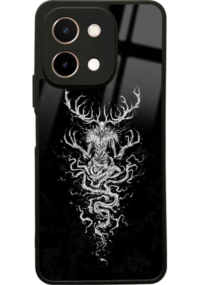 Vivo Y28 Witcher 3 Deer Tasarımlı Glossy Telefon Kılıfı Çok Renkli