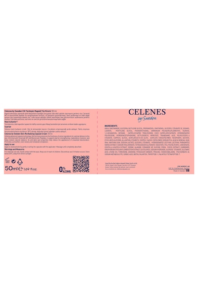 Celenes By Sweden Somon Dna Pdrn Bariyer Güçlendirici & Yenileyici Kapsül Yüz Kremi, 50 Ml