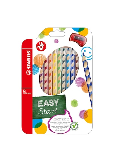 Stabilo Easy Colors Kuru Boya Kalemi 12 Renk Sağ El 332/12