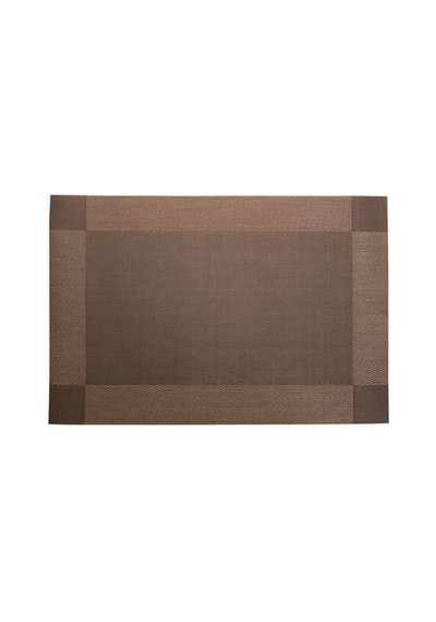 Amerikan Servis Pvc 30x45 Cm - Kahverengi Çerçeve Desenli Çok Renkli
