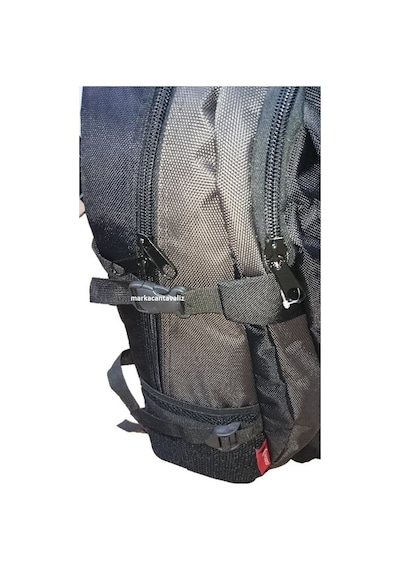 Büyük Boy Sırt Çantası Laptop Bölmeli 45lt Hacim 17.3 - 18" Lapto Siyah