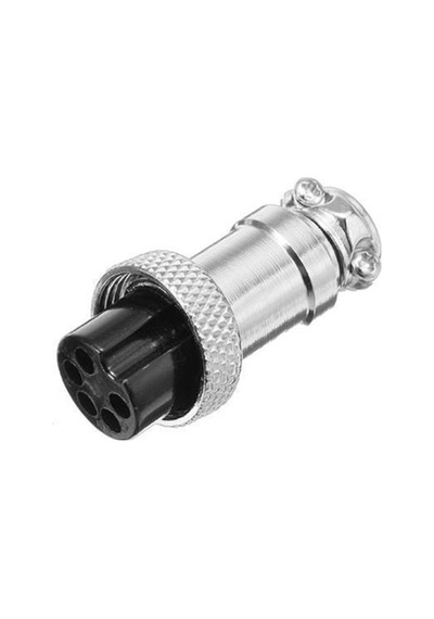 Buharaelektronik 16mm Mayk Fiş 5' Li Şase Dişi Fiş