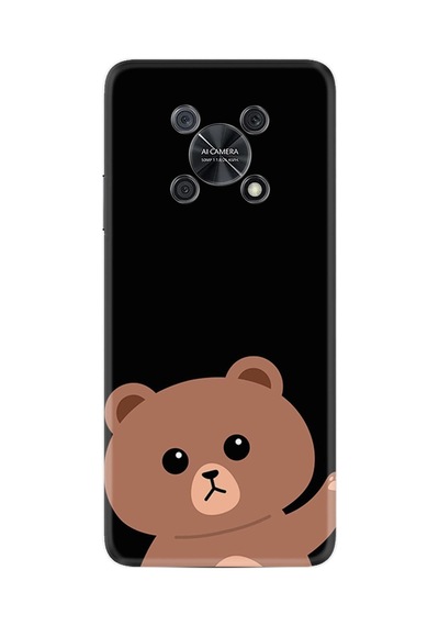 Huawei Nova Y90 Kılıf Resimli Desenli Silikon Platinium Series Hello Bear 1905