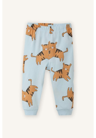 Defacto %100 Pamuklu Kaplan Desenli 2'li Pijama Takımı Erkek Bebek G8834A526SP