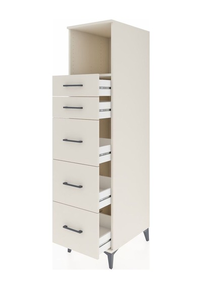 Kronos Dolap Tek Raflı 5 Çekmeceli 44x59x182 Aytaşı-aytaşı Aytaşı
