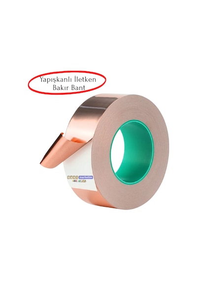 Bakır Folyo İletken Bant 50mmx10mt B87ec