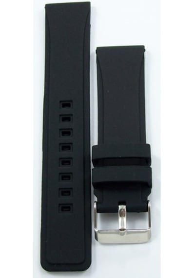 Siyah Kokusuz Silikon 26Mm Saat Kordonu Yumuşak Spor Kayışı Küt (498622075)