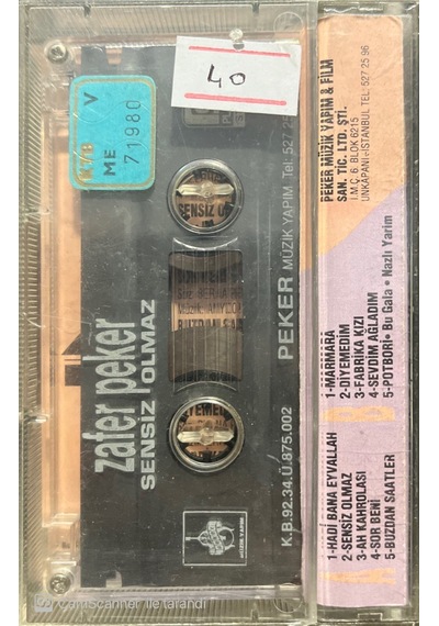 Plak Değildir Kaset Tir Zafer Peker Sensiz Olmaz Kaset