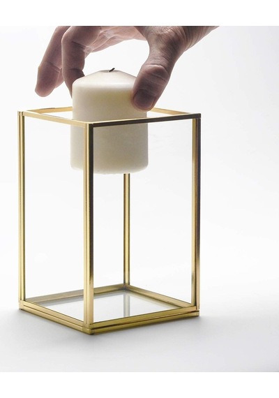 15x10x10cm Pirinç Gold Geometrik Teraryum Cam Fanus Vazo Mumluk Yapımı Dekoratif