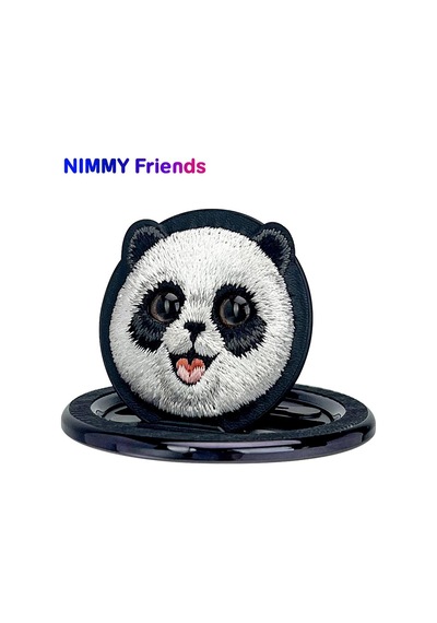 Magsafe Uyumlu Big Eyes Değiştirilebilir Manyetik 3d Nakışlı Panda Telefon Standı 2.0