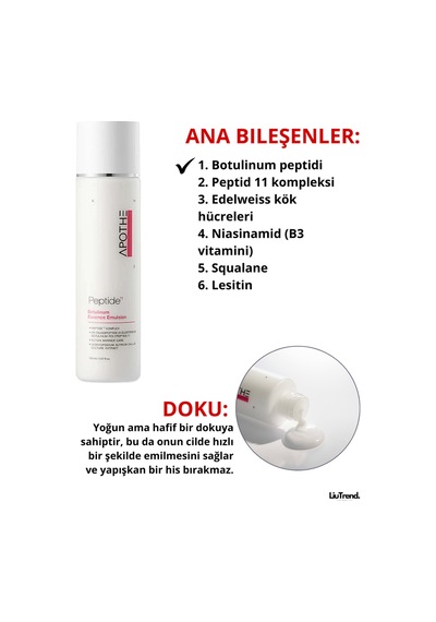 Apothe Peptide 11 Botulinum Ess. Emulsion 150 Ml Botulin Içeren Nemlendirici Peptit Emülsiyonu