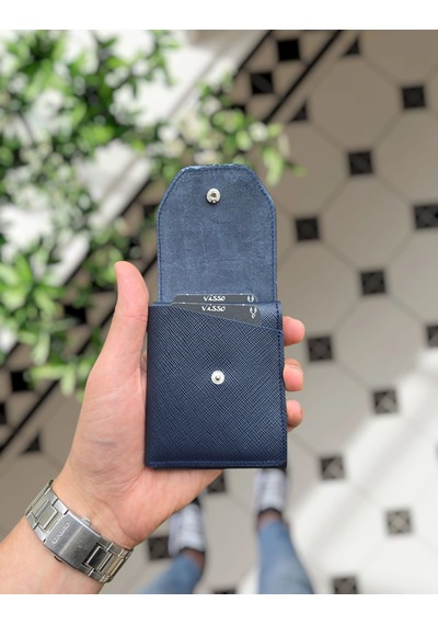 Visso 571 Hakiki Deri Efsane Trend Model Çok Para Konan Cüzdan Unisex Kartlık Çıtçıtlı En Çok Tercih Edilen Model Koyu Lacivert