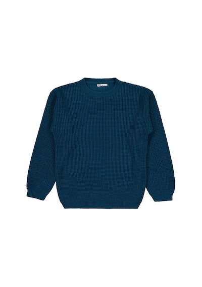 Civil Boys Waffle Örgülü 10-13 Yaş Kazak Koyu Yeşil