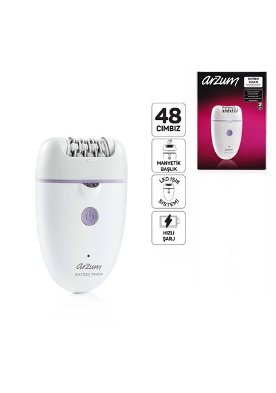 Epilatör Epilasyon Cihazı 48 Cımbız Manyetik Başlık Led Işık Sistem - Hızlı Şarj Ar5173-02 5691