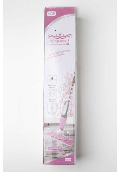 Microfiber Bezli Deterjan Hazneli Sprey Mop Pembe + 10 Yedek Bez
