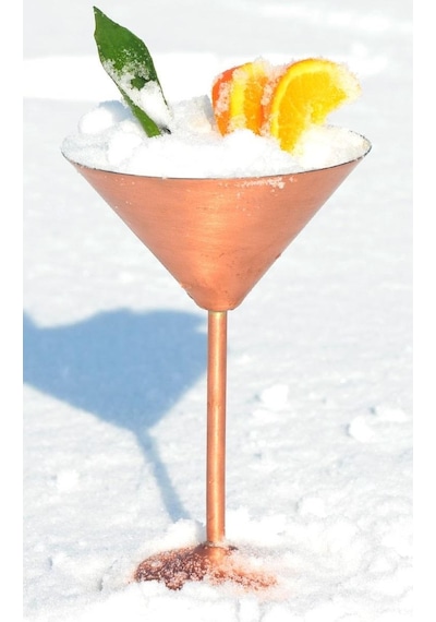 Turna Bakır Martini Kadeh Düz 250 ML Skoç Turna0459-4