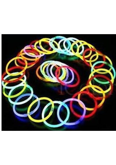 100 Adet Işıklı Çubuk Glow Stick Fosforlu Çubuk