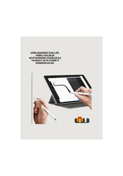 Yüksek Hassasiyetli Eğim Sensörlü Dijital Kalem Usb-c Hızlı Şarjlı Yeni Nesil Çok Renkli