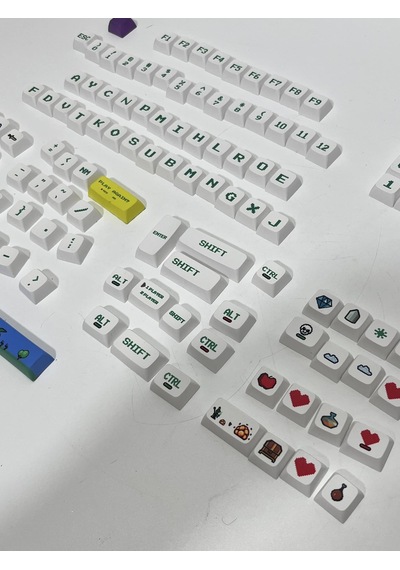 Pixel Game Grafiti Temalı Mekanik Klavye Tuş Takımı 120 Tuş