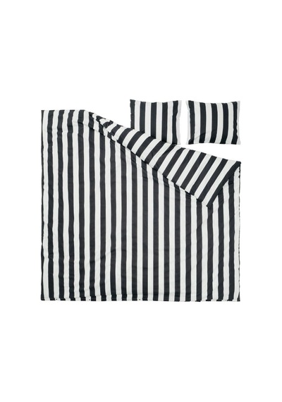 Ikea Slanhöstmal Çift Kişilik Nevresim Takımı 220 X 240 Cm Siyah - Beyaz