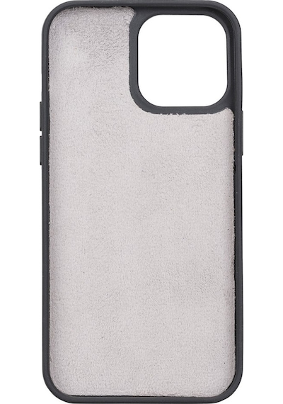 Apple Uyumlu iPhone 13 Pro Max Deri Arka Kapak Antik Gri