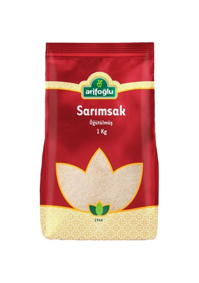 Arifoğlu Öğütülmüş Sarımsak 1 Kg - Toz Sarımsak Baharatı 2'li Ekonomik Paket - 2 Adet Tarı