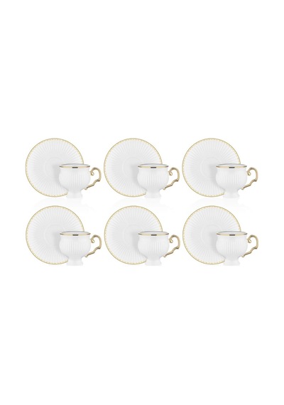 Neva N3501 Santo Gold 6 Kişilik Kahve Fincan Takımı 90 Ml