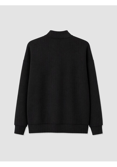 Lcw Comfort Siyah Dik Yaka Soft Touch Kadın Sweatshirt