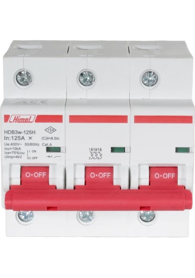 Himel 3x125A 10kA C Eğrisi Otomatik Sigorta