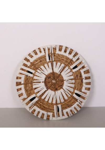Aspendos 40x9 Cm Çap- Doğal Abaka Duvar Tabağı