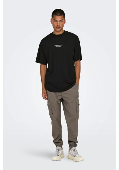 Only & Sons Erkek T Shirt 22030925 Siyah