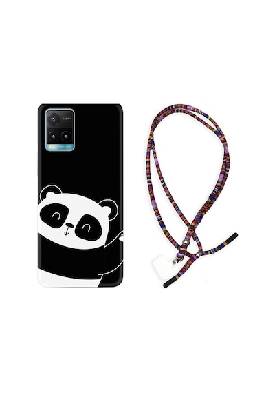 Vivo Y21S Kılıf Rasta Boyun Askılı Bay Bay Panda 1784