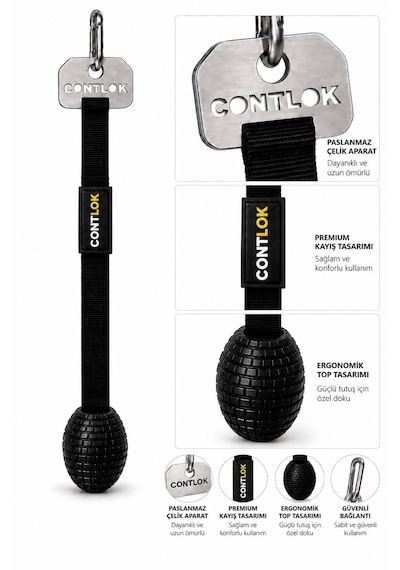 Bilek Güreşi Rotasyon Topu L Beden 58mm Siyah