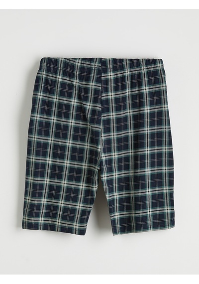 Lc Waikiki Lc Waıkıkı Yeşil Regular Fit Ekose Erkek Şort