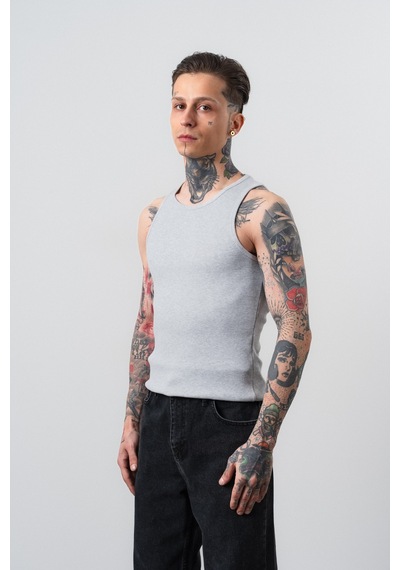 Respire Erkek Tank Top Atlet Gri