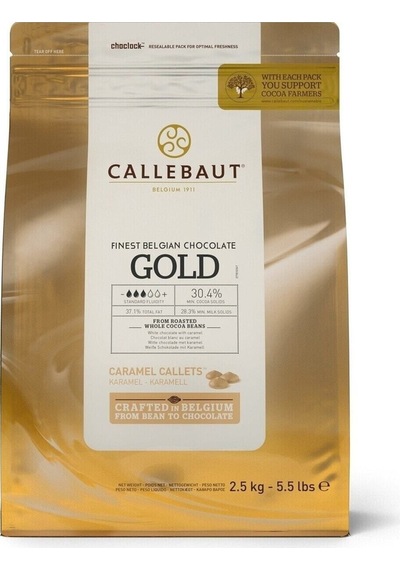 Callebaut Gold Karamel Drop Çikolata 2,5 Kg