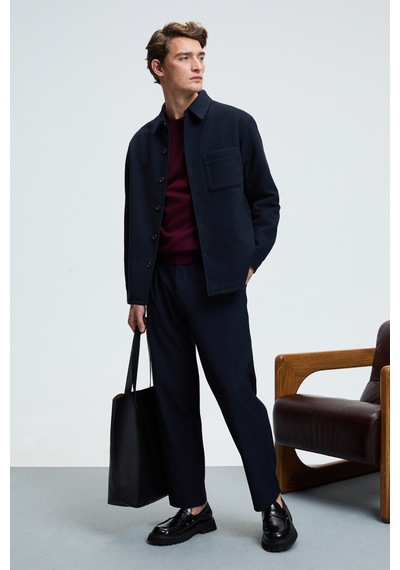 Grimelange VAREX Erkek Yuvarlak Yaka Basic Slim Fit Triko Bordo Kazak