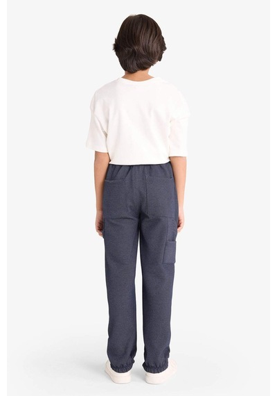 Defacto Erkek Çocuk Oversize Geniş Kalıp Beli Lastikli Eşofman Altı G3274a825wnnv146 Lacivert-nv146