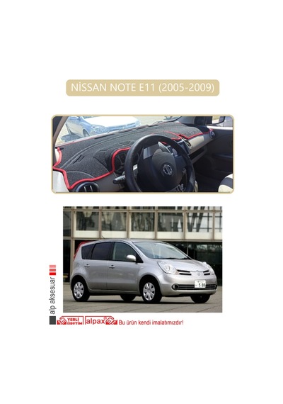 Nissan Note E11 2005-2009torpido Koruma Halısı Bej Kenar