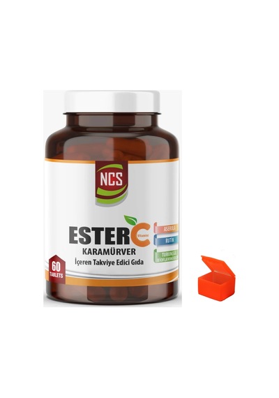 Ncs Ester C Vitamini Kara Mürver 60 Tablets + Hap Kutusu