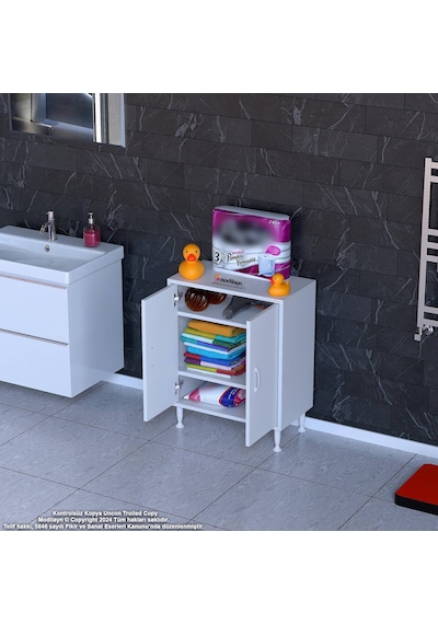 Modilayn Söke Küçük Alanlar İçin Akıllı Çözümler 60x75x32,5 Cm Lik 2 Kapaklı 3 Göz Raf Dolap Beyaz Modilayn Söke Küçük Alanlar İçin Akıllı Çözümler 60x75x32,5 Cm Lik 2 Kapaklı 3 Göz Raf Dolap Beyaz
